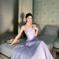Retro niche design backless suspender dress seaside holiday outfit long dress R1459