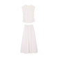 A complete set of fashionable sleeveless tops, long skirts, casual suits and skirts R0498