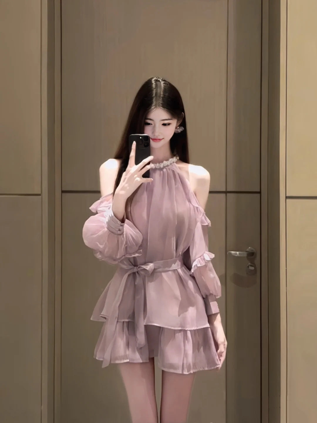 Celebrity sexy one shoulder tube top dress niche banquet dress skirt R0492