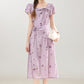 French style purple dress for women, luxury and high-end dress R1947