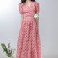 Retro pink polka dot dress 2025 new two-piece dress R1959