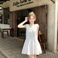 White princess dress doll collar age-reducing sleeveless vest beautiful summer skirt R3907