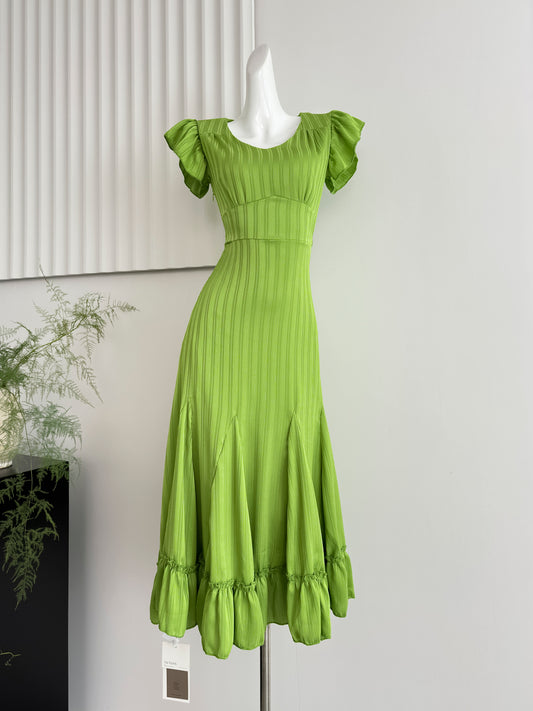 Alice Dream Tea Break French Temperament Long Dress High Waist Slim New Style Dress R2170