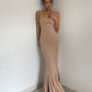 Sexy backless waisted hip dress hot girl slim fit show body holiday long dress R3076