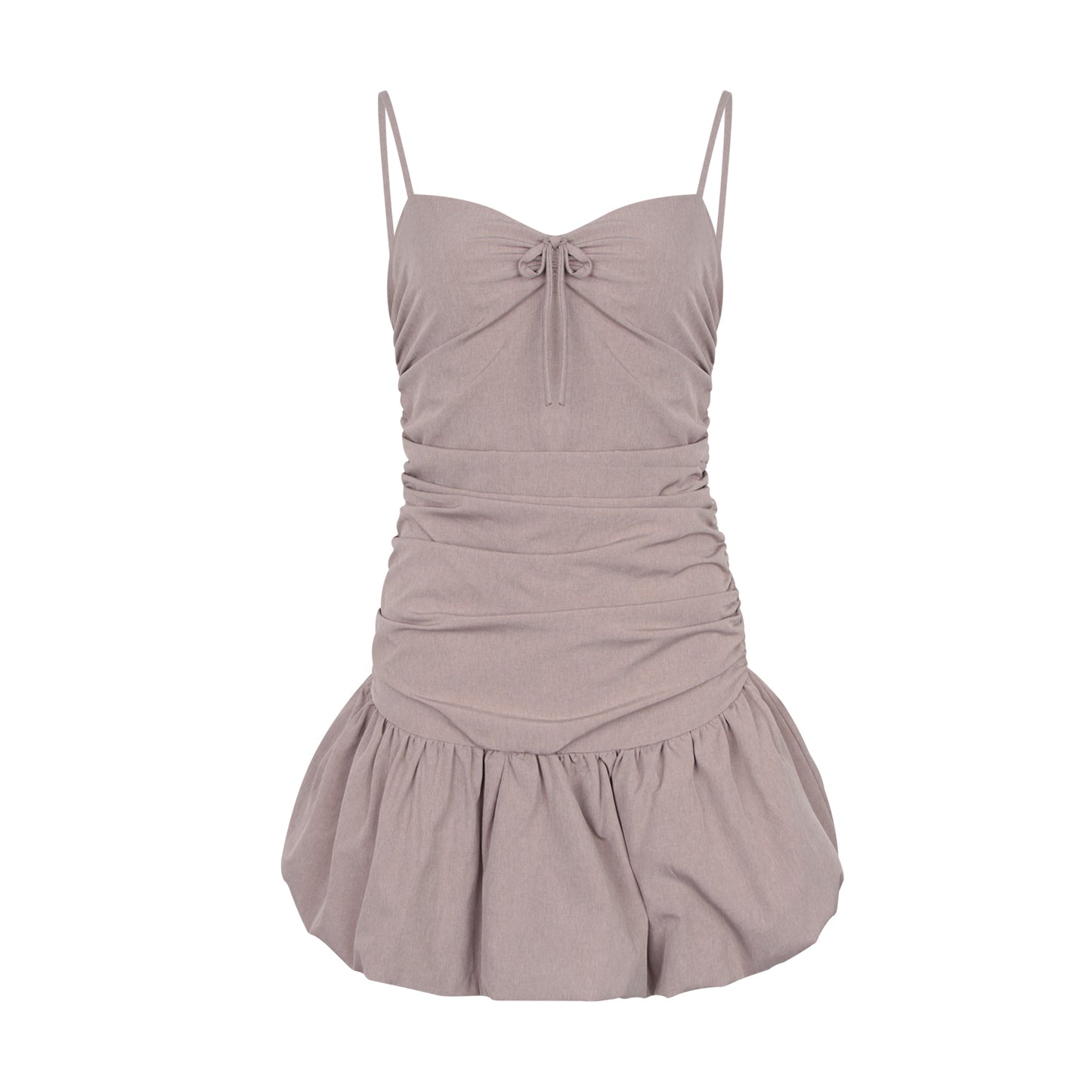 Pure desire retro hot girl style spaghetti strap suspender dress slim fit pleated splicing puffy skirt R3081