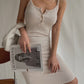 Sexy low-cut pleated suspender skirt with waist and figure-hugging dress with hip skirt for summer R3094