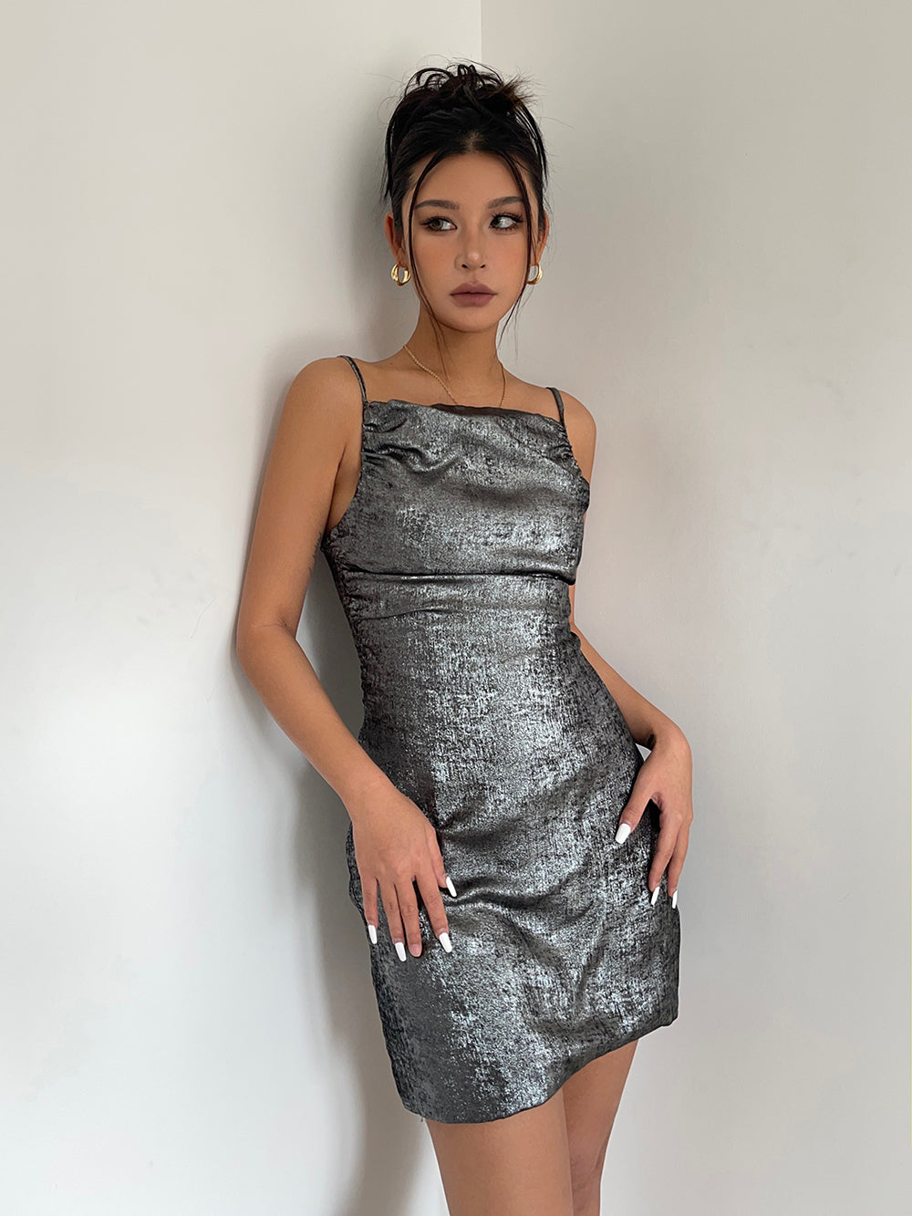 Flash suspender dress sexy hot girl evening holiday short skirt R3072