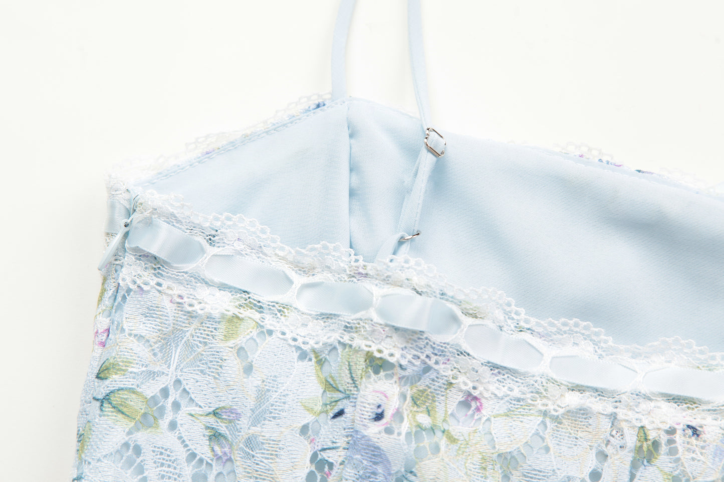 French style fresh straps slim printed lace tube top dress sweet hot girl showing figure short hip skirt R3097