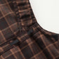 American retro college style dress square neck slim waist slimming all-match hip skirt R3084