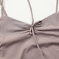 Pure desire retro hot girl style spaghetti strap suspender dress slim fit pleated splicing puffy skirt R3081