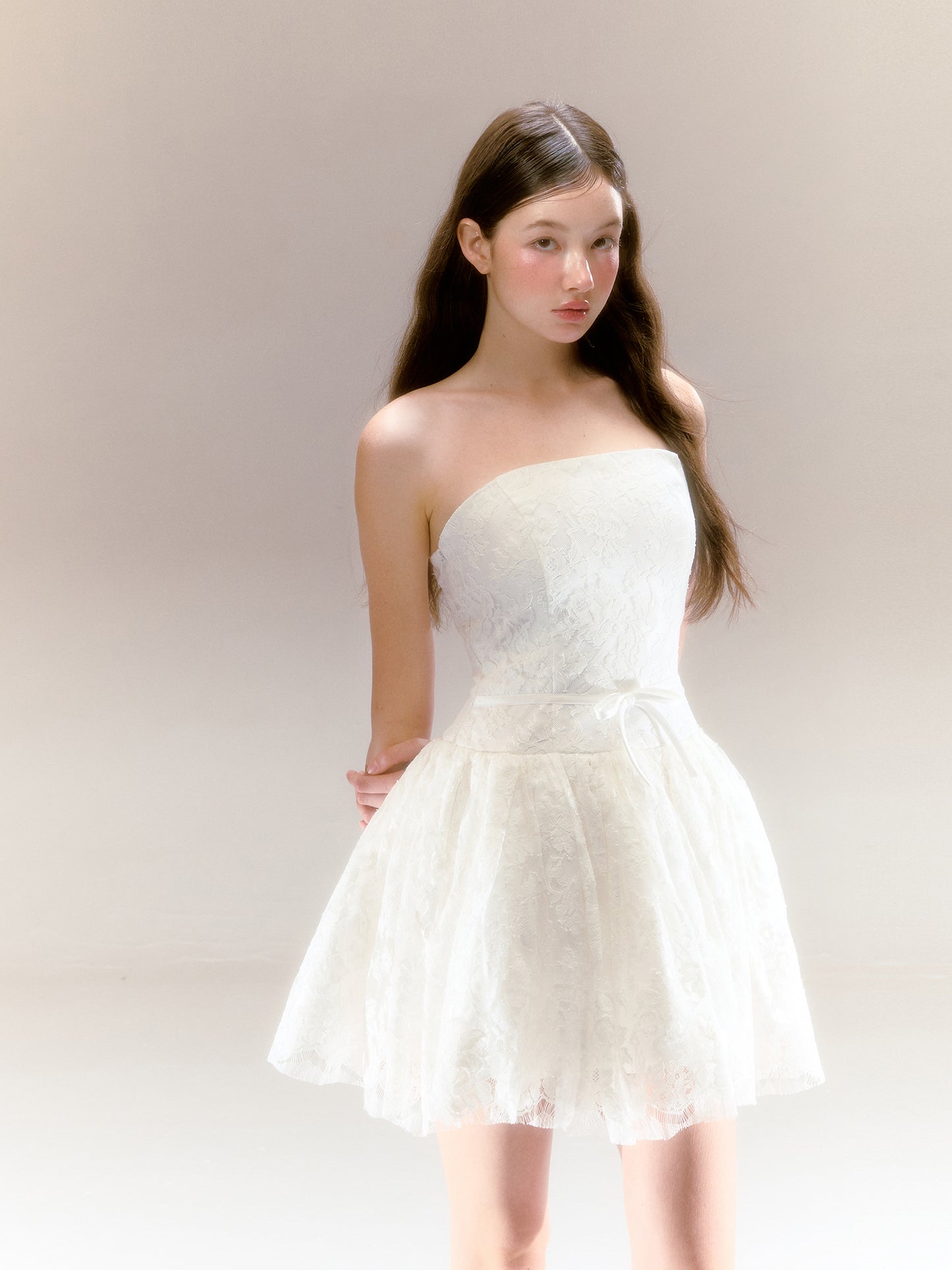 White Lace Swan Ballet Tutu Dress R5209