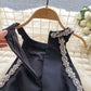 Small dress high-end niche beaded tassel slim short heavy diamond-studded halter dress R2338