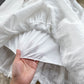 Lace hollow waist baby doll princess dress long sleeve white dress holiday style fairy dress R2345
