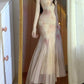 Floral suspender dress, gentle temperament, beautiful waist, slim fit, hip skirt R0588