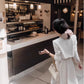 White suspender dress 2025 short suit jacket waist sleeveless niche design skirt R1492