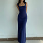 Temperament high-grade pure desire style suspender long skirt female summer new hip fishtail dress R3047