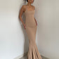 Sexy backless waisted hip dress hot girl slim fit show body holiday long dress R3076