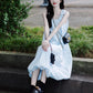 Beautiful skirt chic pleated bud long skirt niche vest dress R0767