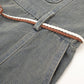 Fashion brand retro college style raw edge denim mid-length overalls all-match suspender dress R0072