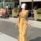 Dusk Rose Lace Floral Suspender Dress 2025 New Seaside Vacation Fishtail Long Dress R0040