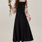 Temperament gentle style fake two-piece dress 2025 new women's dress R1939