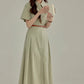2025 new French gentle style short-sleeved dress interview outfit R1969