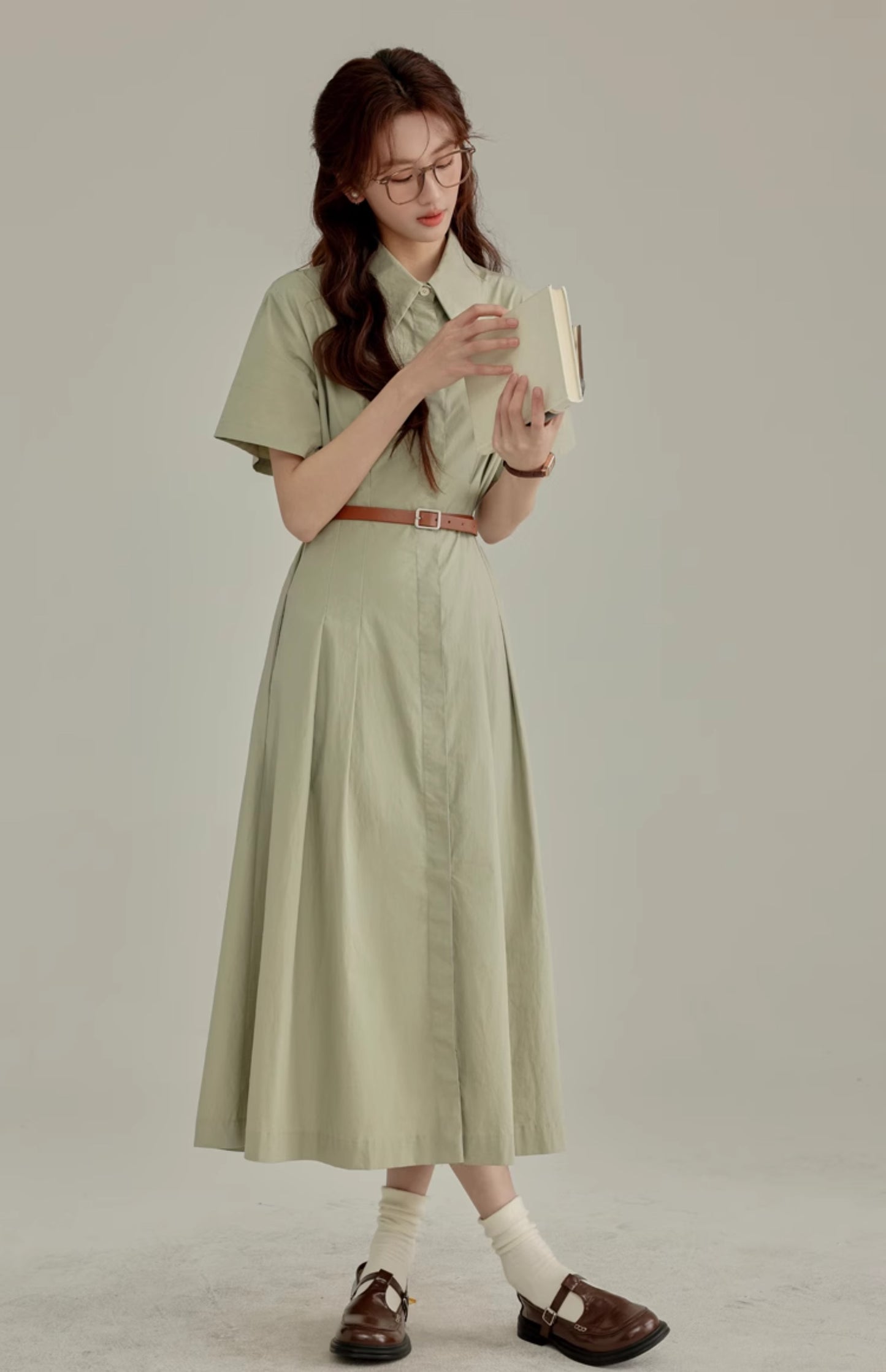 2025 new French gentle style short-sleeved dress interview outfit R1969