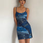 American style dopamine hot girl double layer high elastic hip skirt slim suspender skirt short skirt R3027