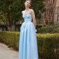 French Princess Series Satin Herringbone Dress R5107