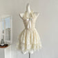 2025 new pure desire style slim bow dress R2119