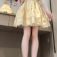 Gentle style flower sleeveless halter dress beautiful temperament waist A-line short skirt R0810