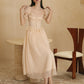 French champagne high-end lace niche fishbone corset dress homecoming dress R5156