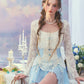 French fresh and sweet design suspender skirt cardigan three-piece homecoming dress R5164