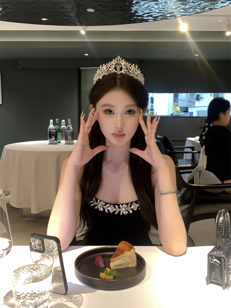 Birthday party small dress skirt high-end niche princess skirt tutu skirt tube top dress R1794