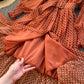 French dress 2025 new women's POLO collar slim fit long polka dot chiffon pleated skirt R2310