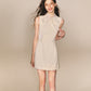 Tulle Tie Bow Dress Slim Waist Sleeveless Vest Dress R5167