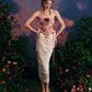 French retro palace design lace splicing tube top dress fishbone skirt homecoming dress R5143