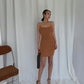 Double-layer suspender skirt dress supermodel aura S curve hip skirt sexy summer R3042