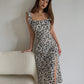 French retro floral tight slit suspender dress slim sexy mid-length skirt over the knee skirt R3036