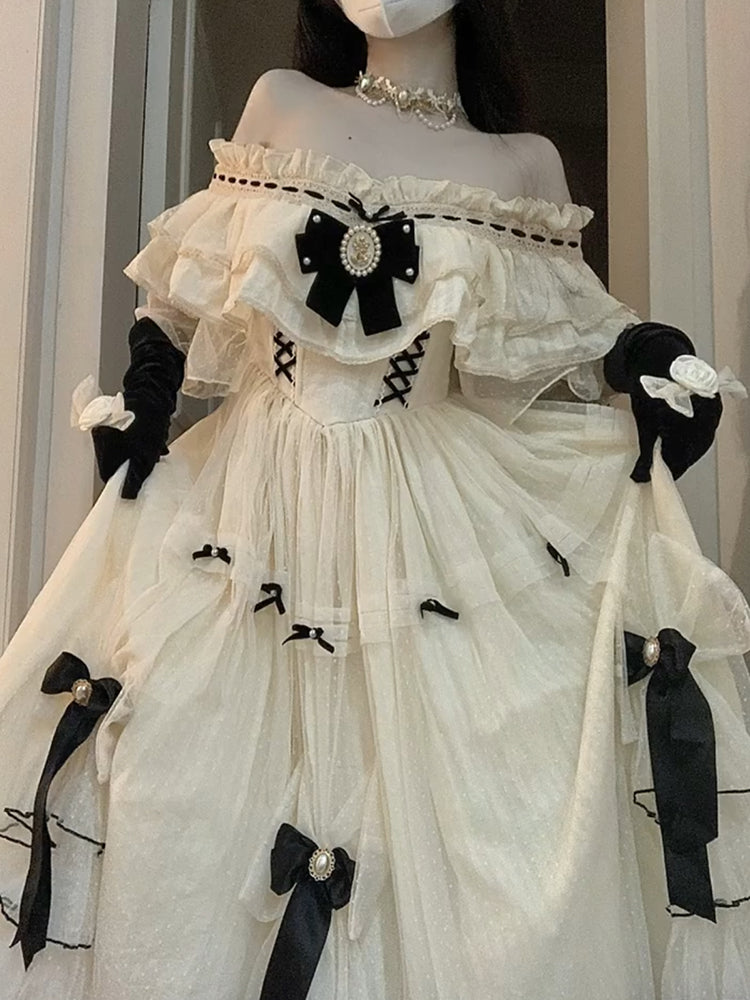 Sweet lady gorgeous style color dress lolita bride dress runaway princess dress R1687