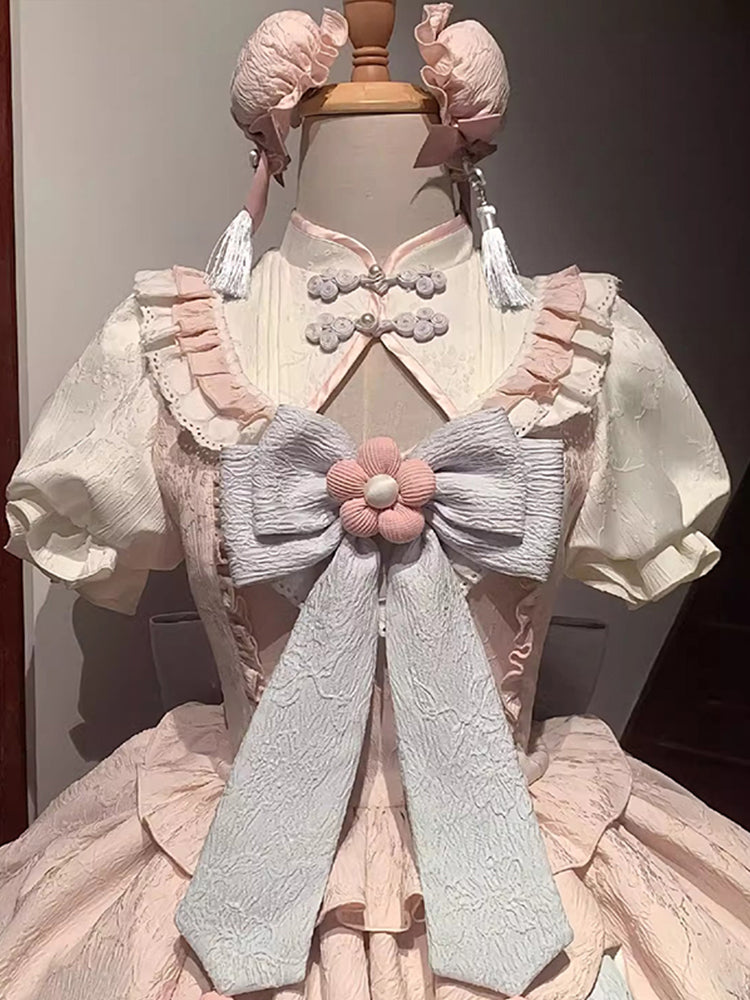 Christmas outfit Chinese style Lolita cute girl op dress Lolita national style princess dress R1690