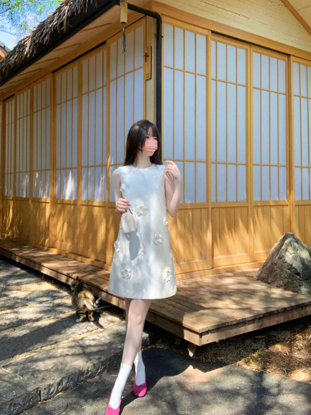 Sleeveless dress for women new style gentle style niche design a beautiful small skirt R0773