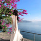 A Line White Long Stunning Evening Gown Party Prom Dress       S7275