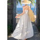A Line White Long Stunning Evening Gown Party Prom Dress       S7287