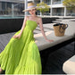 A Line Green Long Stunning Evening Gown Party Prom Dress       S7270