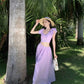 A Line Purple Long Stunning Evening Gown Party Prom Dress       S7288