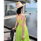 A Line Green Long Stunning Evening Gown Party Prom Dress       S7270