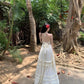 A Line White Long Stunning Evening Gown Party Prom Dress       S7272