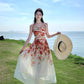 A Line Orange Long Stunning Evening Gown Party Prom Dress       S7267