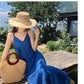 A Line Blue Long Stunning Evening Gown Party Prom Dress       S7281